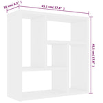 Vegghylle Hvit 45,1X16X45,1 Cm Konstruert Tre