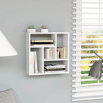 Vegghylle Hvit 45,1X16X45,1 Cm Konstruert Tre