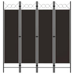 Romdeler 4 Paneler Brun 160X180 Cm