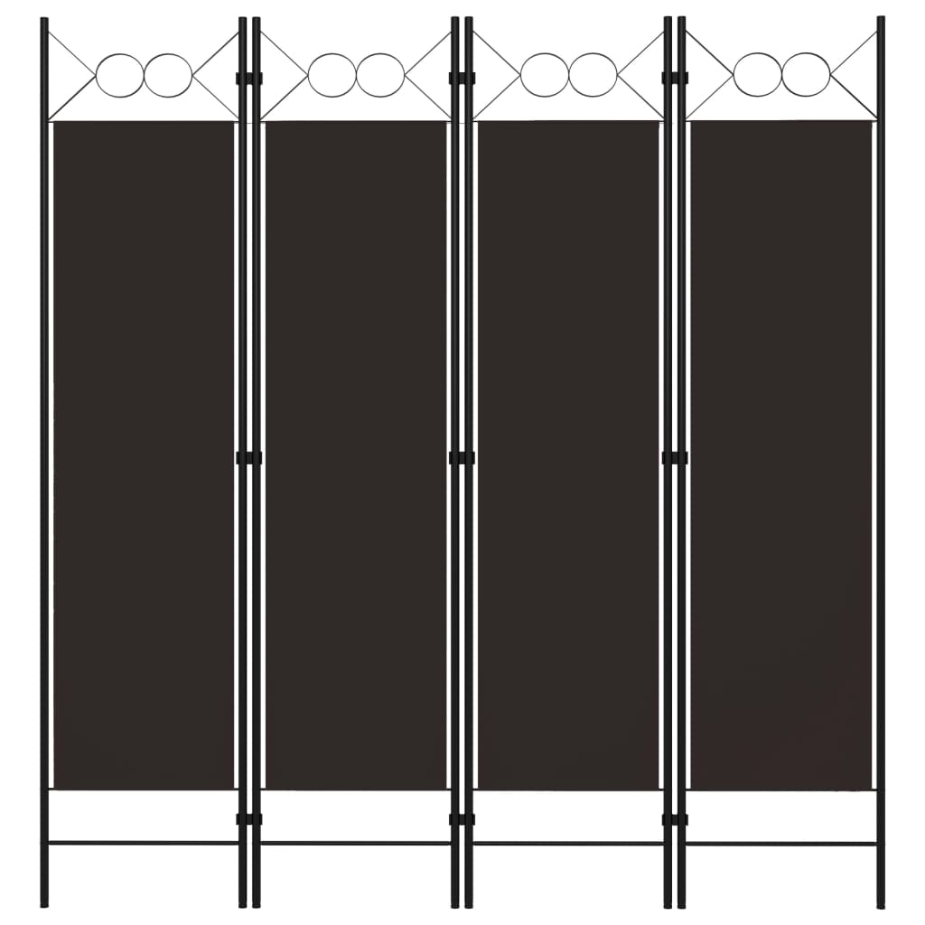 Romdeler 4 Paneler Brun 160X180 Cm