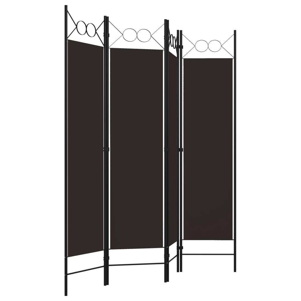 Romdeler 4 Paneler Brun 160X180 Cm