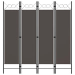 Romdeler 4 Paneler Antrasitt 160X180 Cm