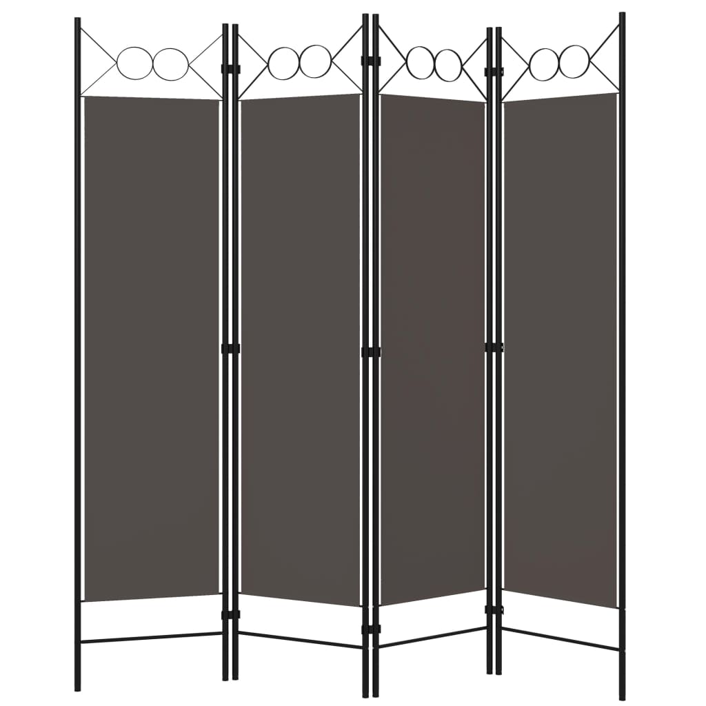 Romdeler 4 Paneler Antrasitt 160X180 Cm
