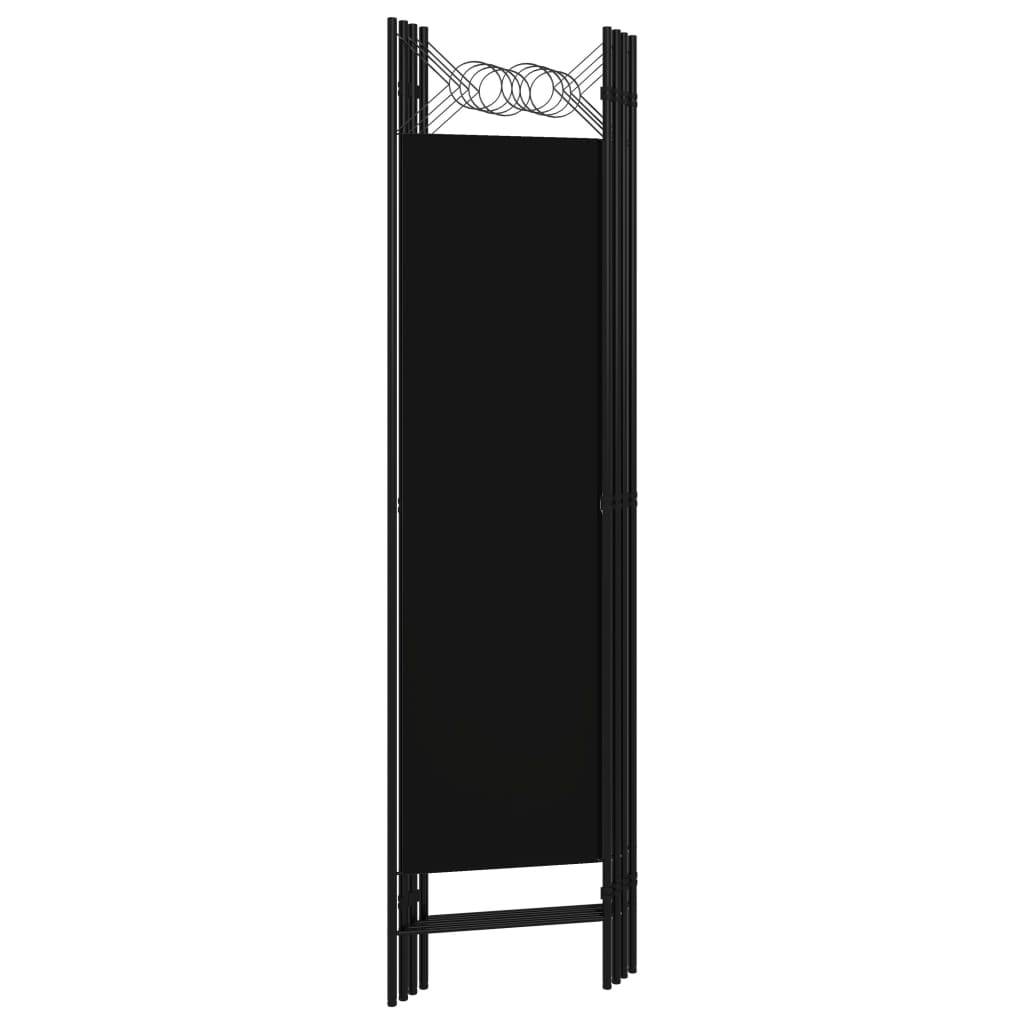 Romdeler 4 Paneler Svart 160X180 Cm