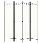 Romdeler 4 Paneler Hvit 160X180 Cm