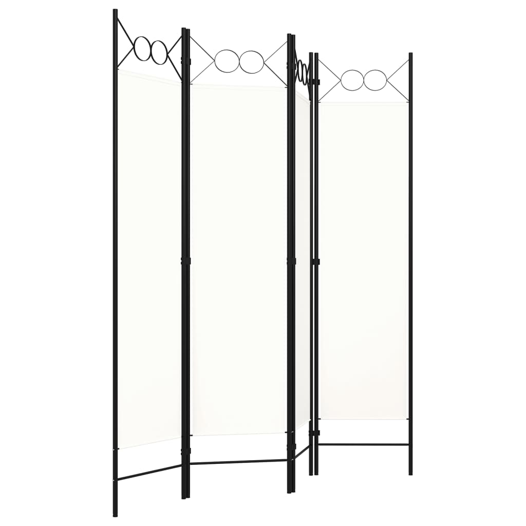 Romdeler 4 Paneler Hvit 160X180 Cm