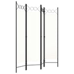 Romdeler 4 Paneler Hvit 160X180 Cm