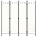Romdeler 4 Paneler Hvit 160X180 Cm