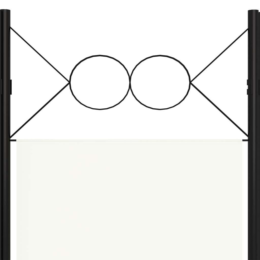 Romdeler 4 Paneler Hvit 160X180 Cm