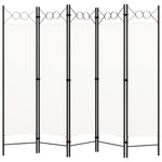 Romdeler 5 Paneler Hvit 200X180 Cm