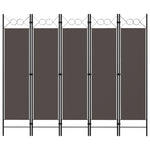 Romdeler 5 Paneler Antrasitt 200X180 Cm