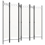 Romdeler Med 6 Paneler Hvit 240X180 Cm