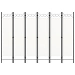 Romdeler Med 6 Paneler Hvit 240X180 Cm