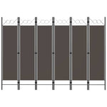 Romdeler Med 6 Paneler Antrasitt 240X180 Cm