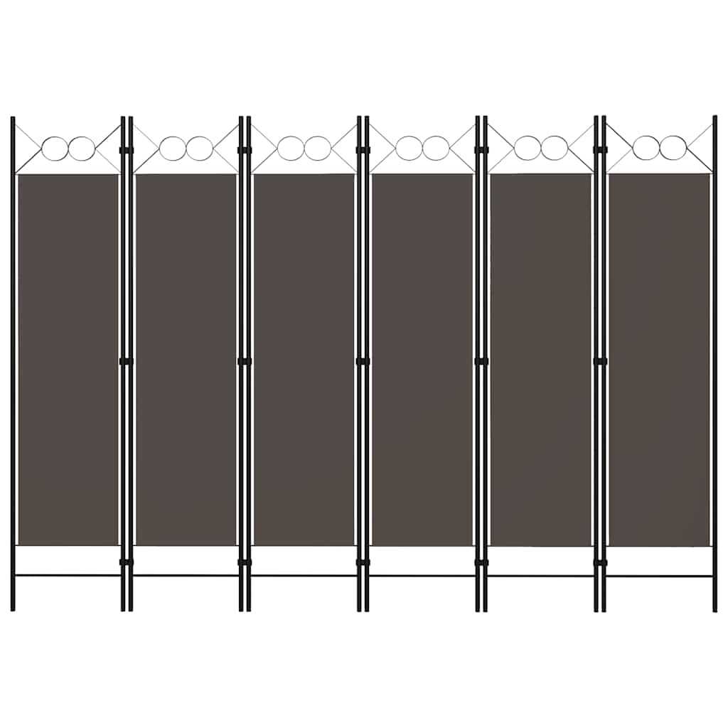 Romdeler Med 6 Paneler Antrasitt 240X180 Cm
