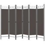 Romdeler Med 6 Paneler Antrasitt 240X180 Cm