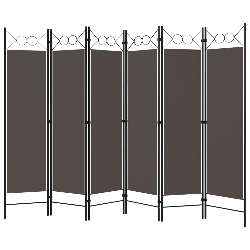 Romdeler Med 6 Paneler Antrasitt 240X180 Cm