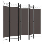 Romdeler Med 6 Paneler Antrasitt 240X180 Cm