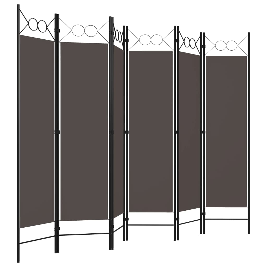 Romdeler Med 6 Paneler Antrasitt 240X180 Cm