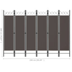 Romdeler Med 6 Paneler Antrasitt 240X180 Cm