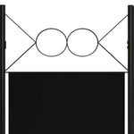 Romdeler Med 6 Paneler Svart 240X180 Cm