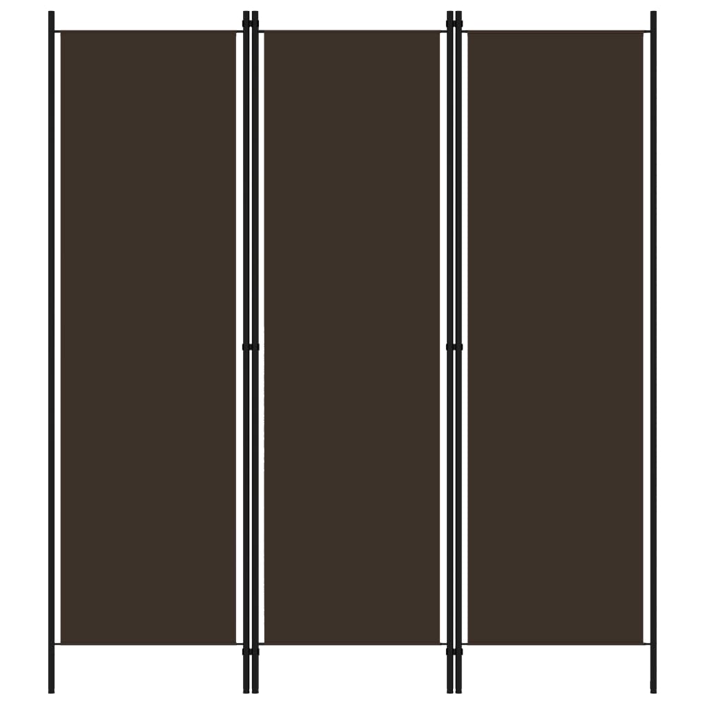 Romdeler 3 Paneler Brun 150X180 Cm