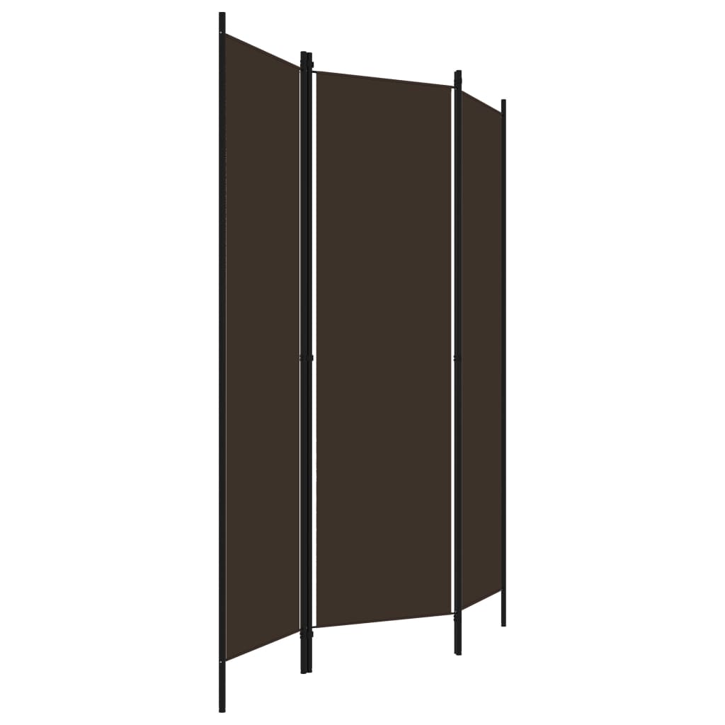 Romdeler 3 Paneler Brun 150X180 Cm
