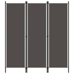 Romdeler 3 Paneler Antrasitt 150X180Cm