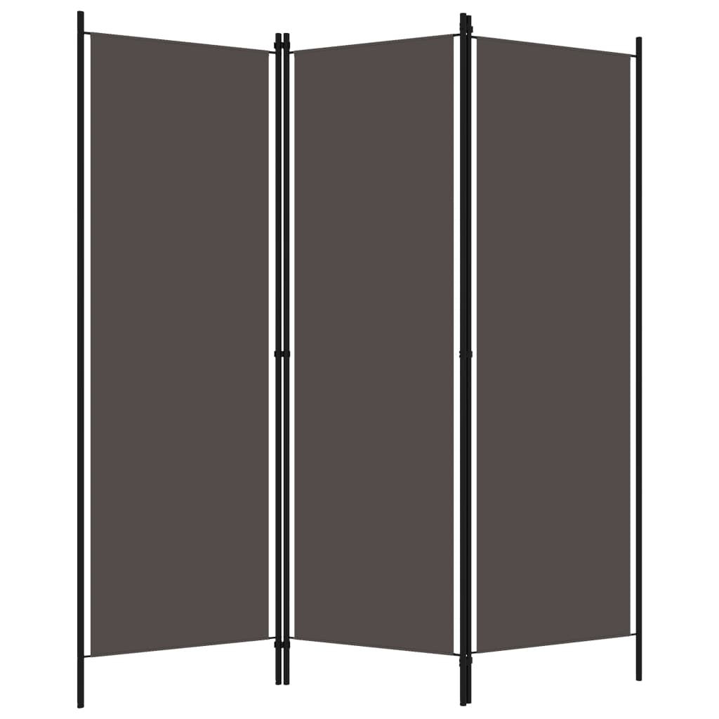 Romdeler 3 Paneler Antrasitt 150X180Cm