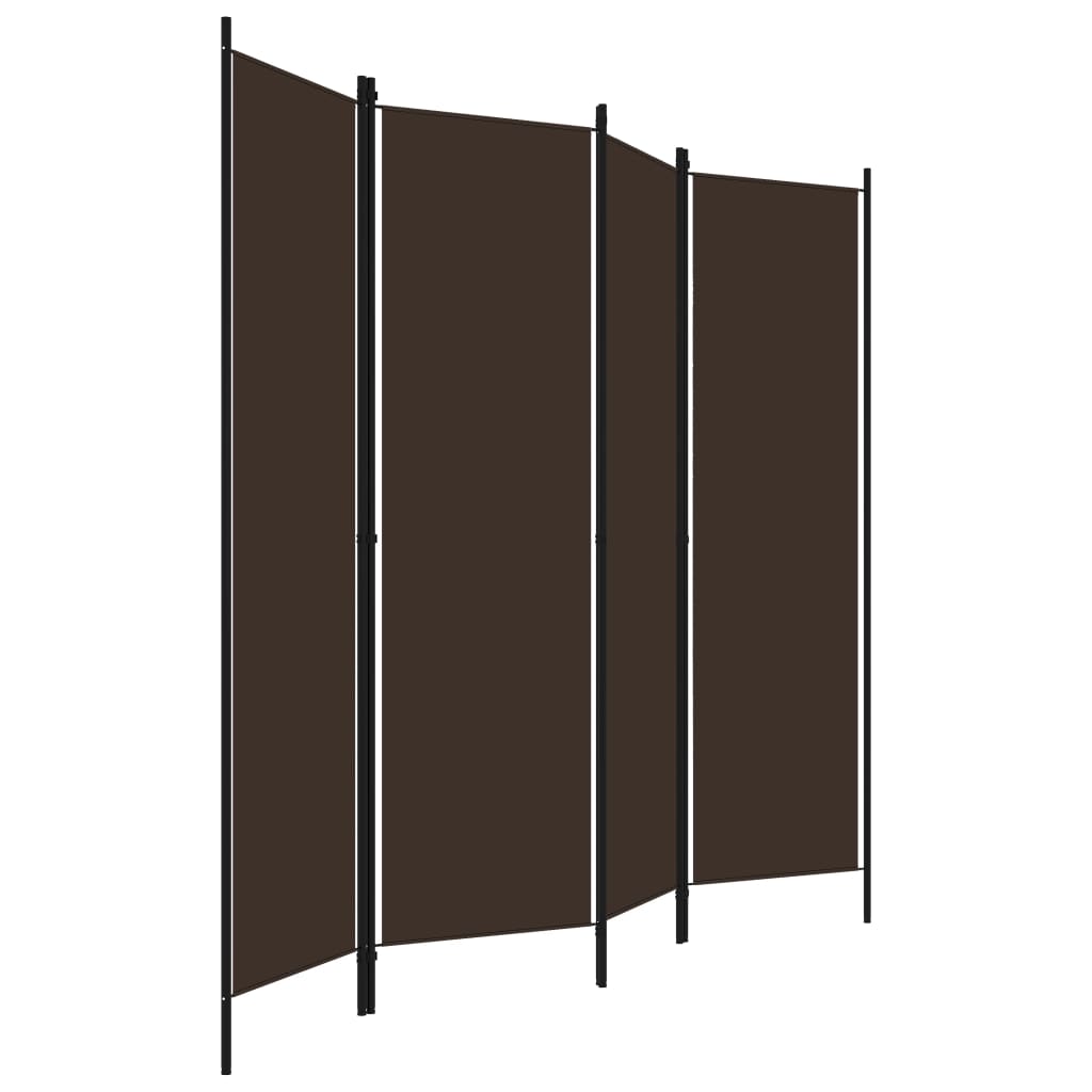 Romdeler 4 Paneler Brun 200X180 Cm