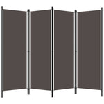 Romdeler 4 Paneler Antrasitt 200X180 Cm