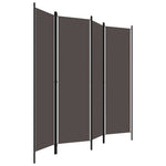 Romdeler 4 Paneler Antrasitt 200X180 Cm