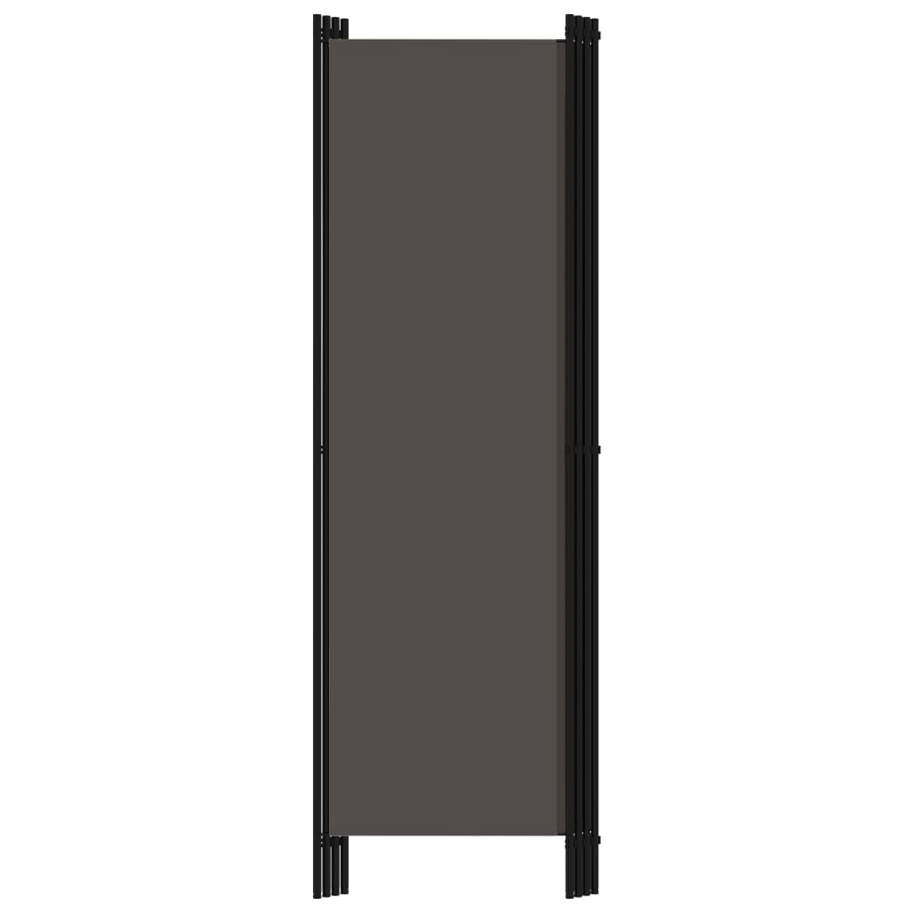 Romdeler 4 Paneler Antrasitt 200X180 Cm