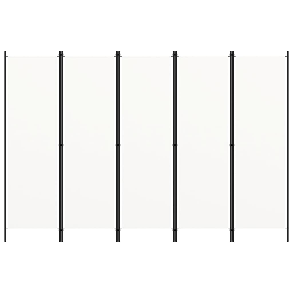 Romdeler Med 5 Paneler Hvit 250X180 Cm