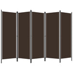 Romdeler Med 5 Paneler Brun 250X180 Cm