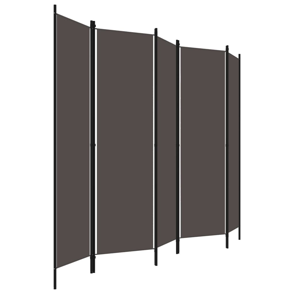 Romdeler Med 5 Paneler Antrasitt 250X180 Cm