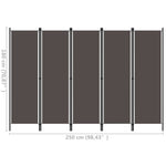Romdeler Med 5 Paneler Antrasitt 250X180 Cm