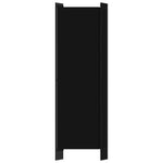 Romdeler Med 5 Paneler Svart 250X180 Cm