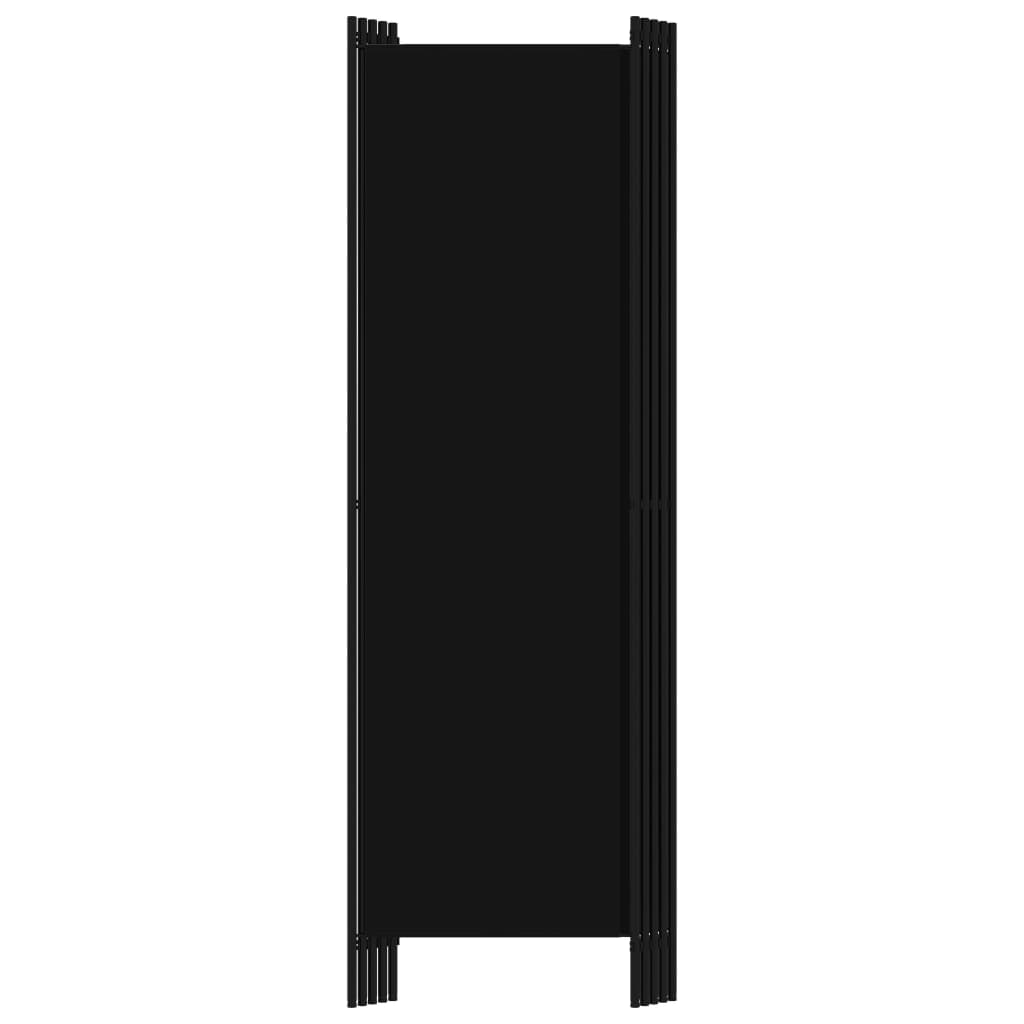 Romdeler Med 5 Paneler Svart 250X180 Cm
