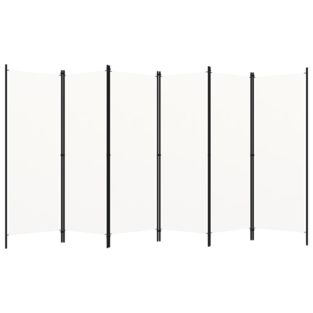 Romdeler Med 6 Paneler Hvit 300X180 Cm