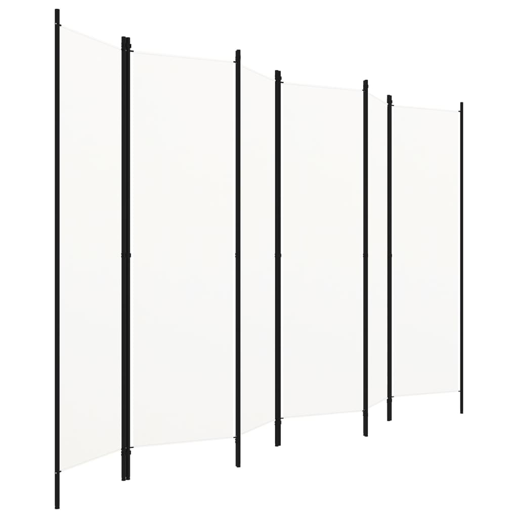 Romdeler Med 6 Paneler Hvit 300X180 Cm