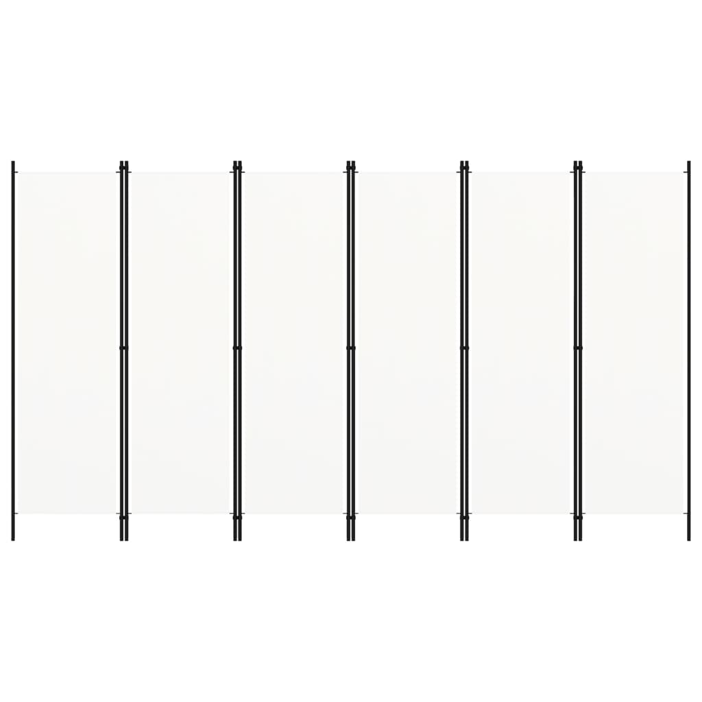 Romdeler Med 6 Paneler Hvit 300X180 Cm