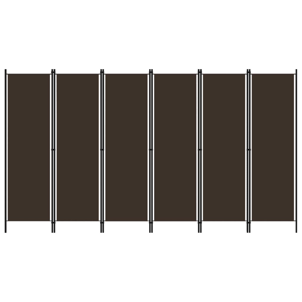 Romdeler Med 6 Paneler Brun 300X180 Cm