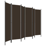 Romdeler Med 6 Paneler Brun 300X180 Cm