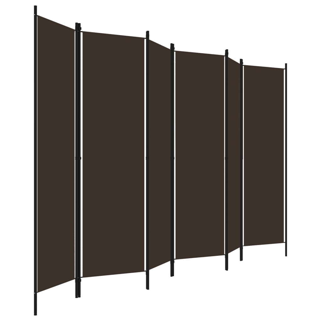 Romdeler Med 6 Paneler Brun 300X180 Cm