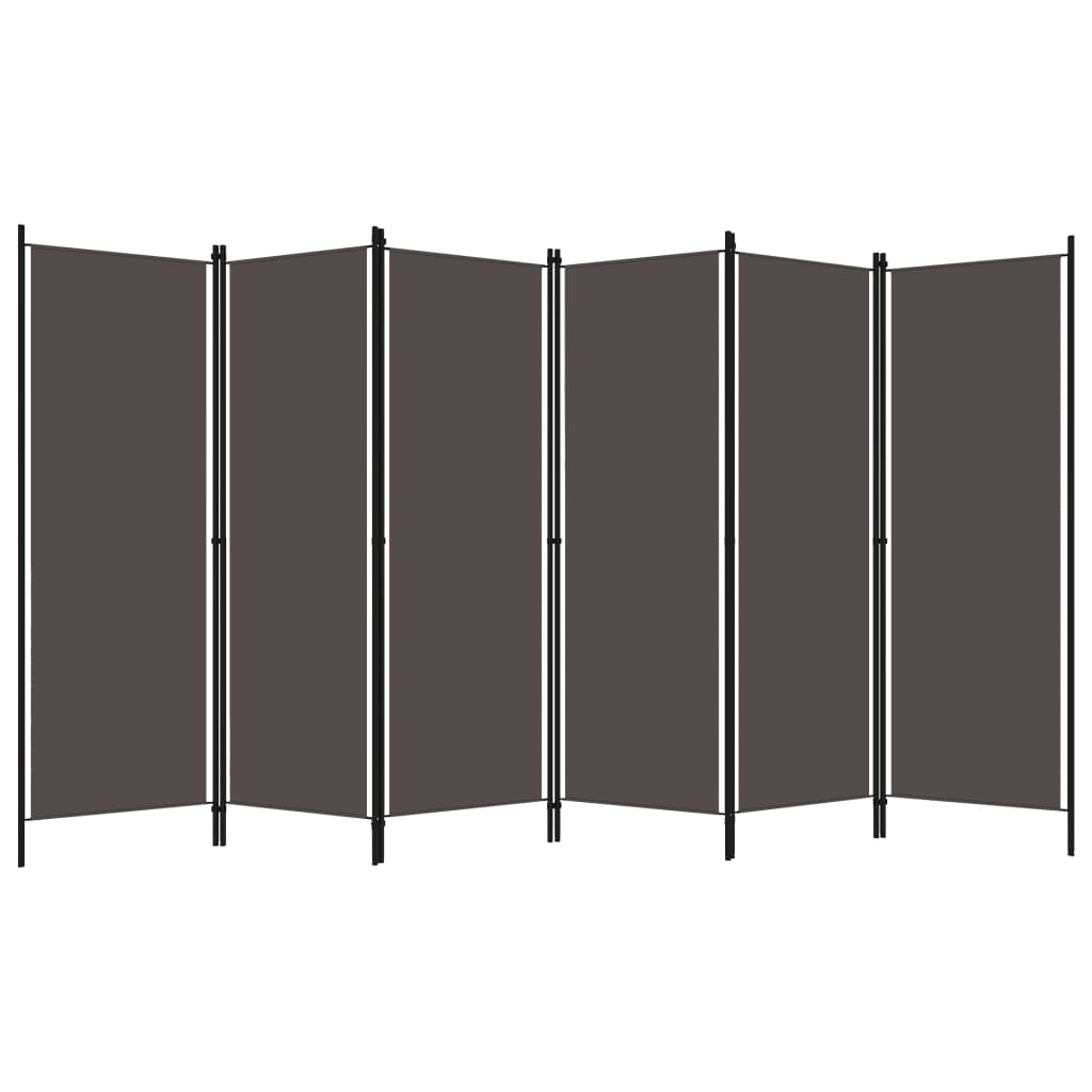 Romdeler Med 6 Paneler Antrasitt 300X180 Cm