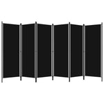 Romdeler Med 6 Paneler Svart 300X180 Cm