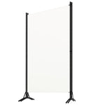 Romdeler 3 Paneler Hvit 260X180 Cm Stoff