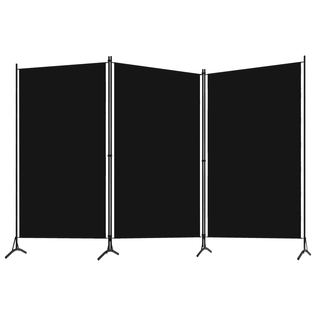 Romdeler 3 Paneler Svart 260X180 Cm