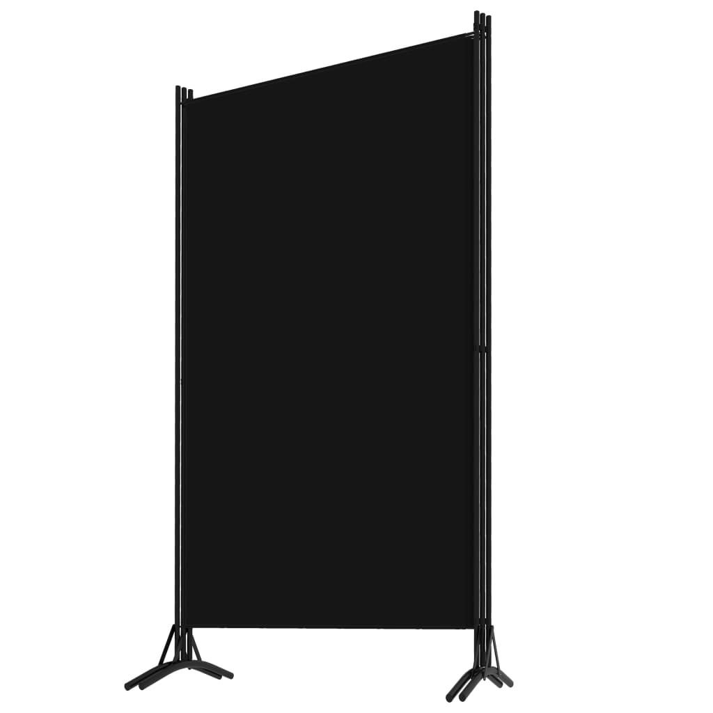 Romdeler 3 Paneler Svart 260X180 Cm